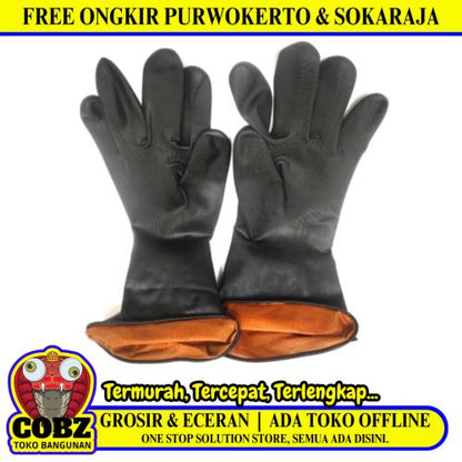 SIZE XL / KENMASTER Sarung Tangan Latex Karet Rubber Safety Gloves Set