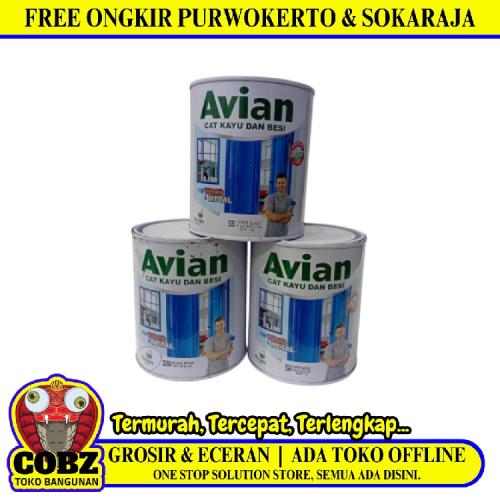 1 KG / AVIAN GLOSSY Cat Kayu Besi Wood Metal Paint Kaleng