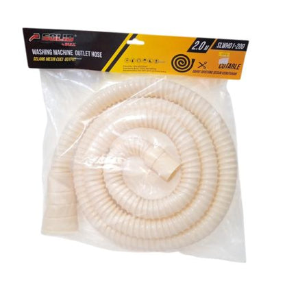 200 CM / SOLID Selang Pembuangan Air Mesin Cuci Bawah Outlet