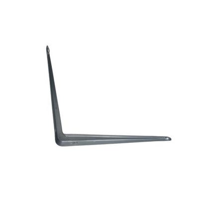 8 IN x 10 IN / TM Siku Rak L Shelf Brackets Penyangga Abu - Abu Tipis