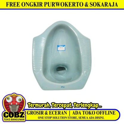 50 CM x 42 CM x 23 CM / INA  Kloset Jongkok Toilet Blue Keramik