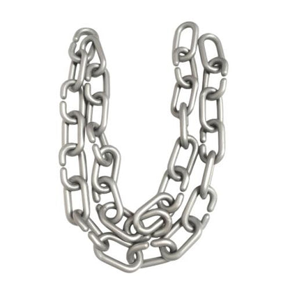 1/4 IN / TM Rantai Plastik PVC Talang Motor Anjing 6 MM Silver Meter