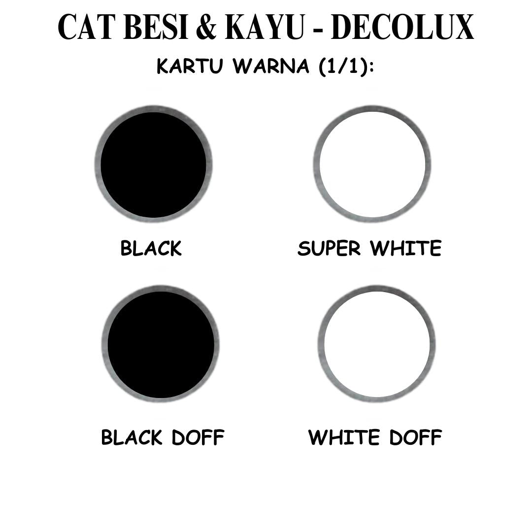 1 KG / DECOLUX Cat Kayu Besi Wood Metal Paint Kaleng