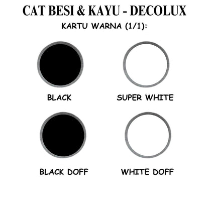 1 KG / DECOLUX Cat Kayu Besi Wood Metal Paint Kaleng