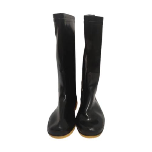 NO 40 / WILMER Sepatu Boot Kebun Pabrik Proyek Safety Karet Hitam Set