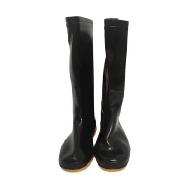 NO 40 / WILMER Sepatu Boot Kebun Pabrik Proyek Safety Karet Hitam Set