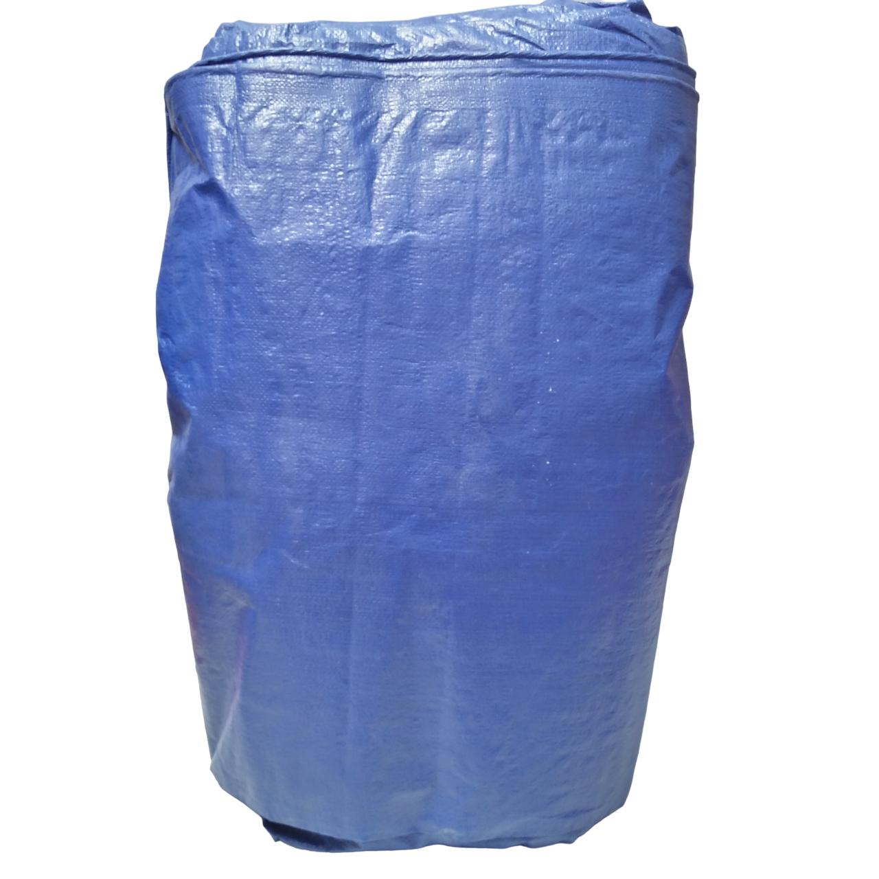 6 M x 12 M / TM A5 Terpal Tarpaulin Tutup Plastik PVC Biru Silver