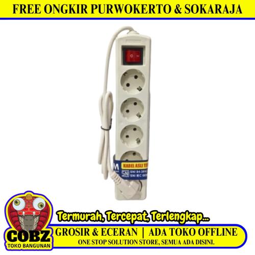 5 LUBANG x 150 CM / SUNSAFE Stop Kontak Colokan Terminal Kabel 1.5 M