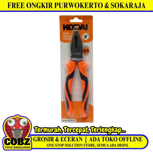 8 IN / KODAI Tang Kombinasi Kawat Kabel Combination Pliers