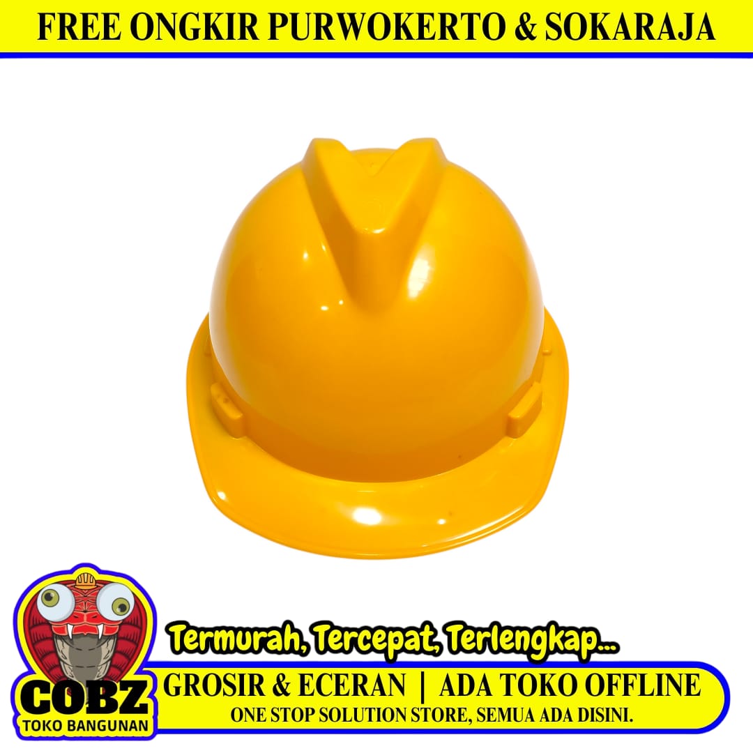 HARMIT Helm Proyek Tukang Safety Pelindung Keselamatan Kepala Kuning