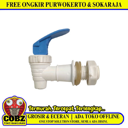 3/8 IN / COBZ 04 Kran Dispenser Guci Drat Luar Air Dingin Cold Biru