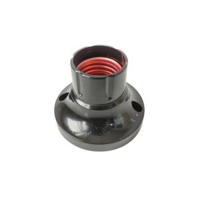 MATSUI Fitting Tempat Lampu Plafon Atap Tempel Bulat Kecil Hitam