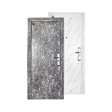 5 CM x 90 CM x 210 CM / FORTRESS MRBL FORT 90.12 SINGLE Pintu Kamar Mandi Baja Putih Set