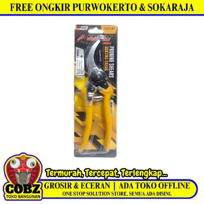 8 IN / SOLID SLGS53-002 Gunting Dahan Bengkok Ranting Tanaman Pruning Shears Gagang Fiber