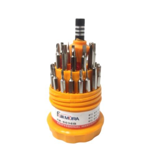 FUJIMURA Obeng Reparasi Jam HP Komputer Kacamata 31 Pcs Set