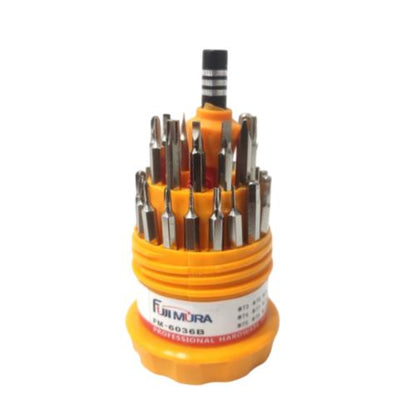 FUJIMURA Obeng Reparasi Jam HP Komputer Kacamata 31 Pcs Set