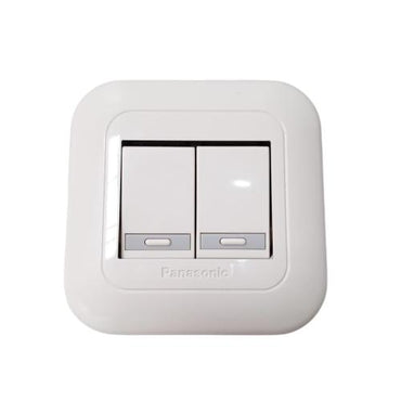 PANASONIC Saklar Ganda Double Seri 2 Gang Tanam IB Inbow Putih
