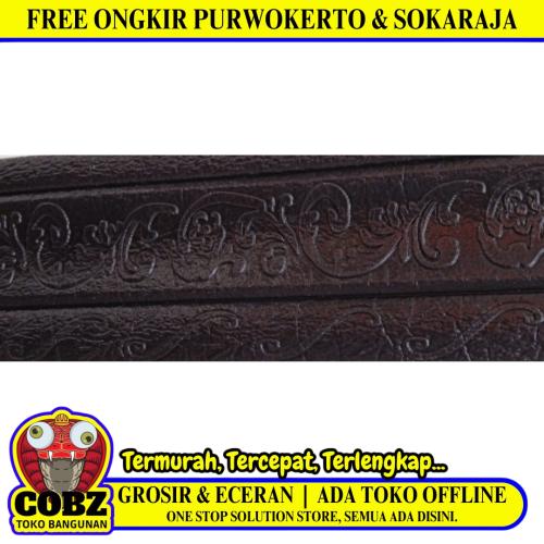 8 MM x 8 CM x 115 CM / COBZ LIST-B87H Wallpaper Foam Sticker Corak Hitam Lembar