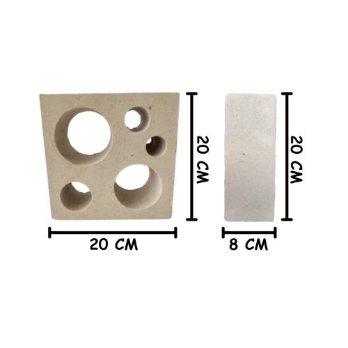 20 CM X 20 CM / NM 14 Rooster Lubang Angin Pasir Putih Jumlah Sisi Biji