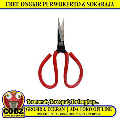 6 IN / HASSTON Gunting Kodok Bahan Kain Kulit Seng Alloy Steel Scissors