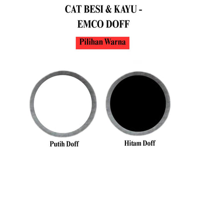 1/2 KG / EMCO DOFF Cat Kayu Besi Wood Metal Paint Kaleng