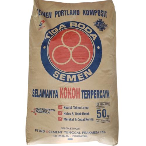 50 KG / TIGA RODA Semen Abu Abu SNI Sak