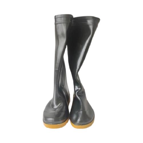 NO 41 / WANLY Sepatu Boot Kebun Pabrik Proyek Safety Karet Hitam Set