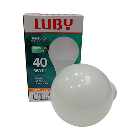 40 WATT / LUBY LED Lampu Bohlam Bulb Moto Putih