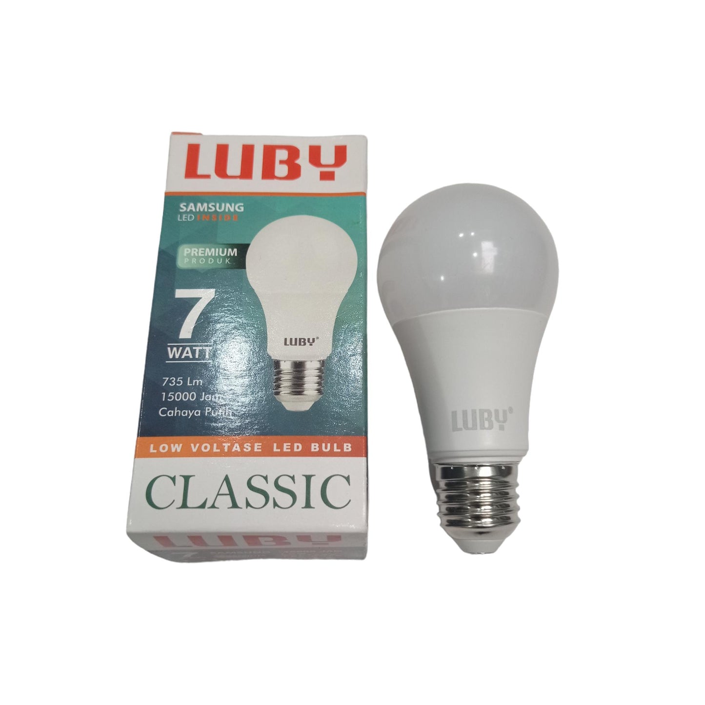 7 WATT / LUBY LED Lampu Bohlam Bulb Moto Putih