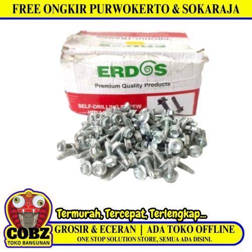 16 MM / TM Roofing Baut Sekrup Atap Baja Ringan Putih Biji