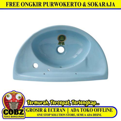 30 CM x 53 CM x 17 CM / DUTY S Wastafel Cuci Tangan Kecil Biru Muda Keramik