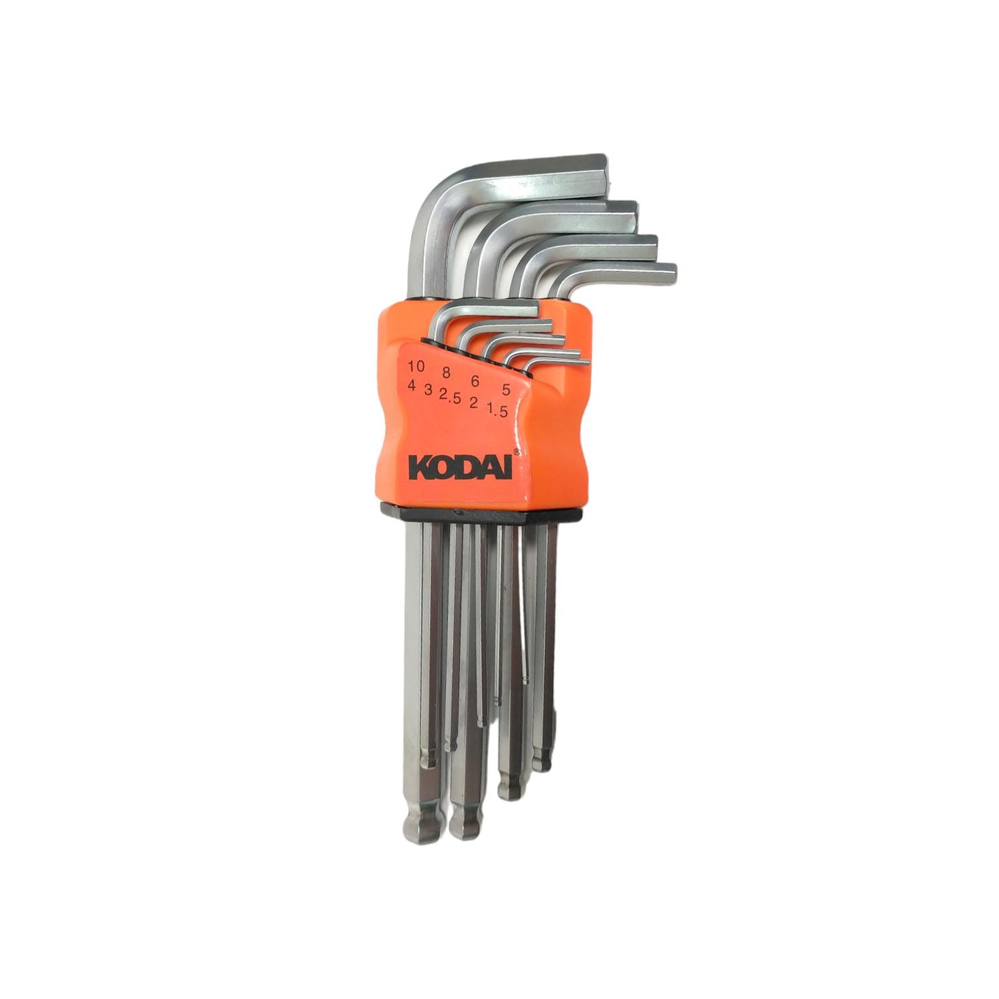 1.5 MM - 10 MM / KODAI Kunci L Hexagon Ballpoint Panjang Wrench Screw 9 Pcs Set