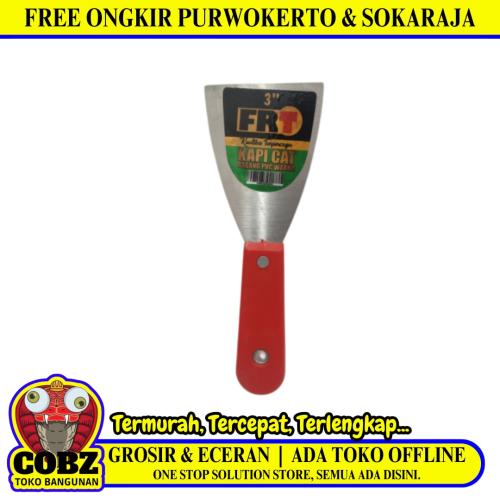 3 INCH / FRT Sekrap Kape Scrapper Cat Perata Acian Gagang Bahan