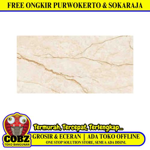 60 CM x 120 CM / SERENITY SANTORINI Granit Dinding Kamar Mandi Glossy Dus