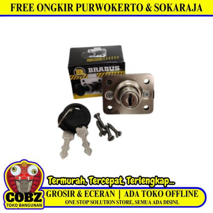 16 MM / BRABUS  Kunci Laci Lemari Cabinet Drawer Lock Kecil Set