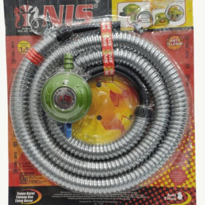 180 CM / NIS Selang + Regulator Kepala Gas LPG Tekanan Rendah Set