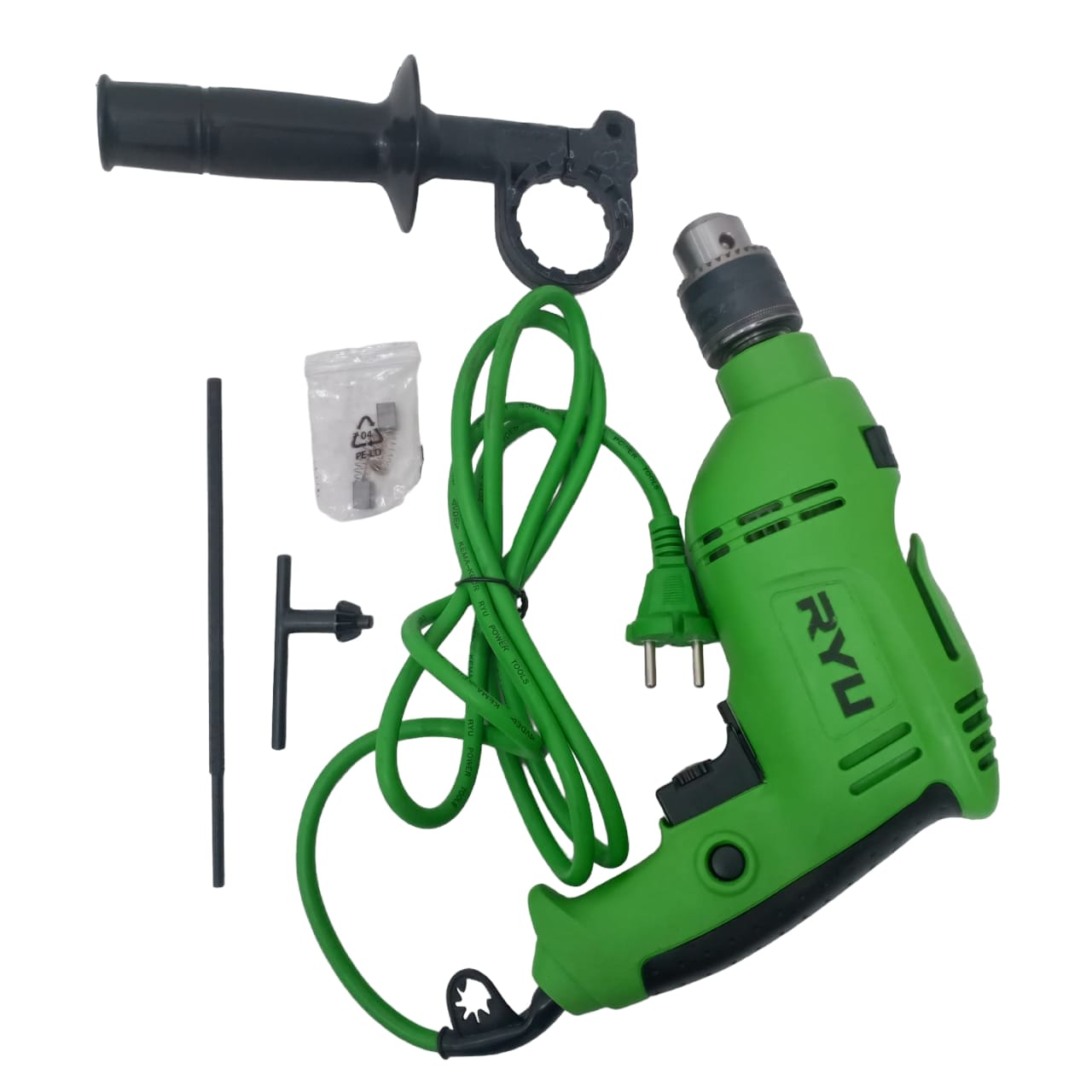 RYURID13-1RE Mesin Bor Tangan Impact Bolak Balik Kabel Set