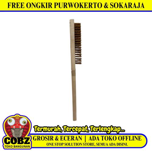 8 BARIS / EAGLE Sikat Kawat Bahan Pembersih Karat Gagang Kayu