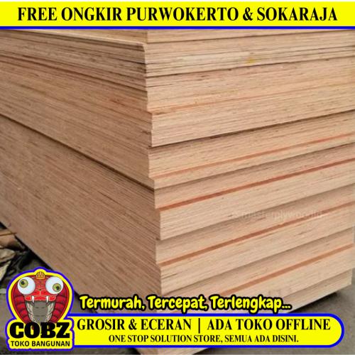 9 MM X 120 CM X 240 CM / KLI Triplek Multiplek Papan Meranti Full Lembar