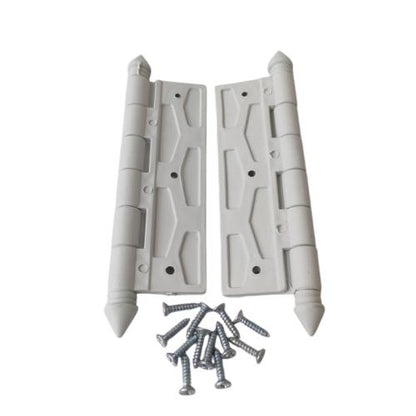 4 IN / TYRO Engsel Kupu Kupu Pintu Jendela Hinge Plastik PVC Putih Set