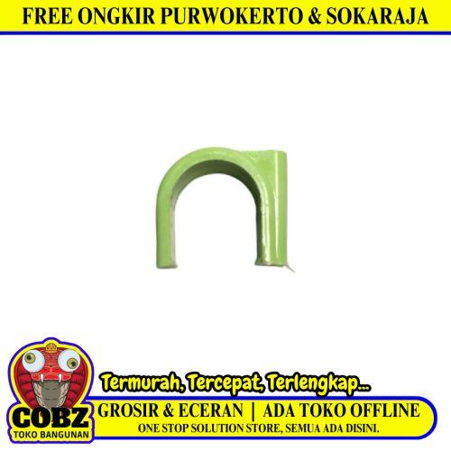 3/4 IN / HARD Klem Pipa Plat Pipe Clamp Plastik PVC