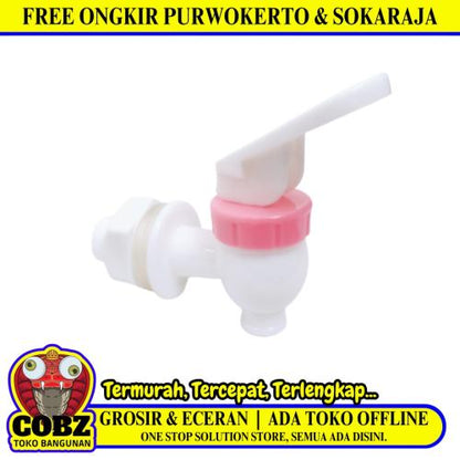 3/8 IN / COBZ Kran Dispenser Guci Drat Luar Air Panas Hot Merah