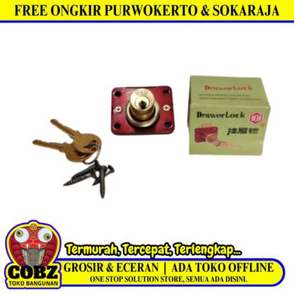 16 MM / 808 Kunci Laci Lemari Cabinet Drawer Lock Kecil Set