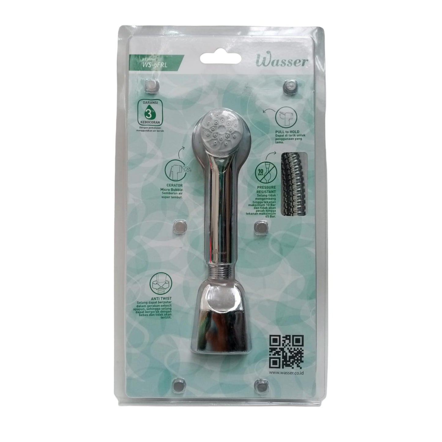 1/2 IN  × 120 CM / WASSER WS-9FRL Jet Shower Cebok Toilet Stainless