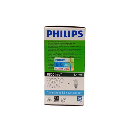 5 WATT / PHILIPS Tornado Lampu Bohlam Spiral Bola Putih