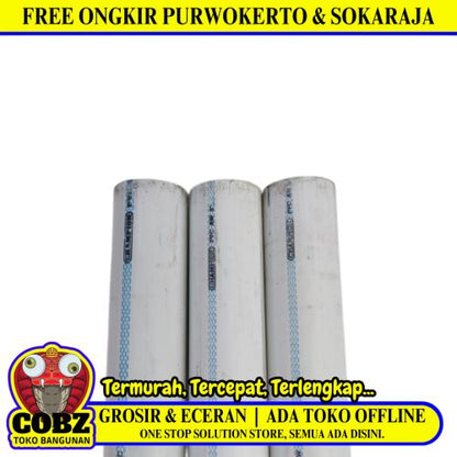 3 IN / CHAMPION AW Lis Biru Pipa Pralon Paralon PVC Putih Batang