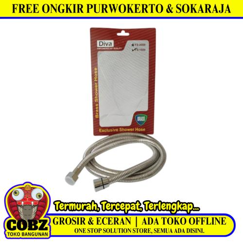 1/2 INCH X 150 CM / DIVA Selang Jet Shower Cebok Mandi Hose Stainless