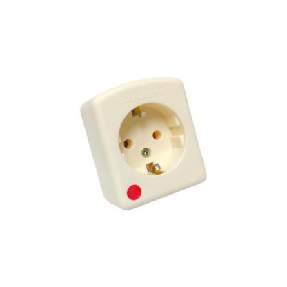 1 LUBANG / BRIGHT-G 01 Stop Kontak Terminal Arde Tempel OB Outbow Cream