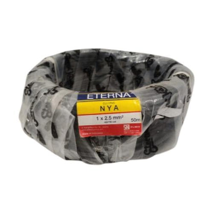 1 INTI x 2.5 MM / TM NYA Tunggal Kabel Tembaga SNI Hitam Per Meter