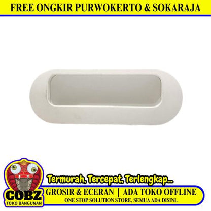 14.5 CM / COBZ 01 Tarikan Pintu Pegangan Lemari Laci Jendela Putih PVC